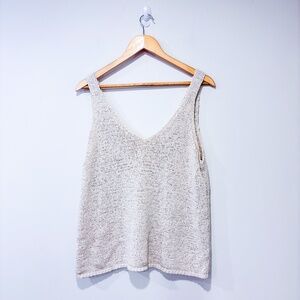 JOE FRESH Knitted beige tank top